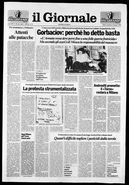 Il giornale : quotidiano del mattino